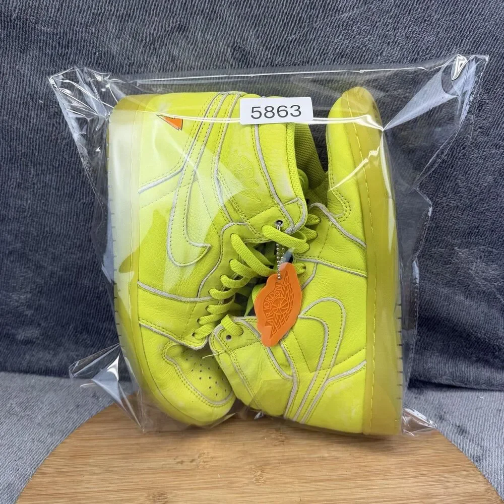 Jordan 1 Retro High OG Gatorade Shoes Mens Size 8 Yellow Sneakers AJ5997-345
